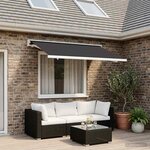 vidaXL Toile de rechange pour auvent Anthracite 300 x 250 cm Polyester