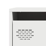 vidaXL Buffet haut blanc 39x35x103 5 cm acier