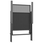 vidaXL Ensemble à manger de jardin 3 Pièces anthracite acier