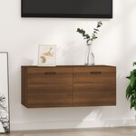 vidaXL Armoire murale chêne marron 80x36 5x35 cm bois d'ingénierie