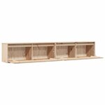 vidaXL Armoires murales 2 Pièces 100x30x35 cm Bois de pin massif