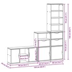 vidaXL Meubles TV 4 Pièces avec rangement ODDA bois de pin massif
