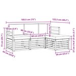 vidaXL Ensemble de canapés d'extérieur 4 pc Naturel et Beige