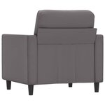 vidaXL Fauteuil Gris 60 cm Similicuir