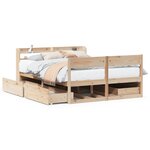 vidaXL Cadre de lit sans matelas 160x200 cm bois massif de pin