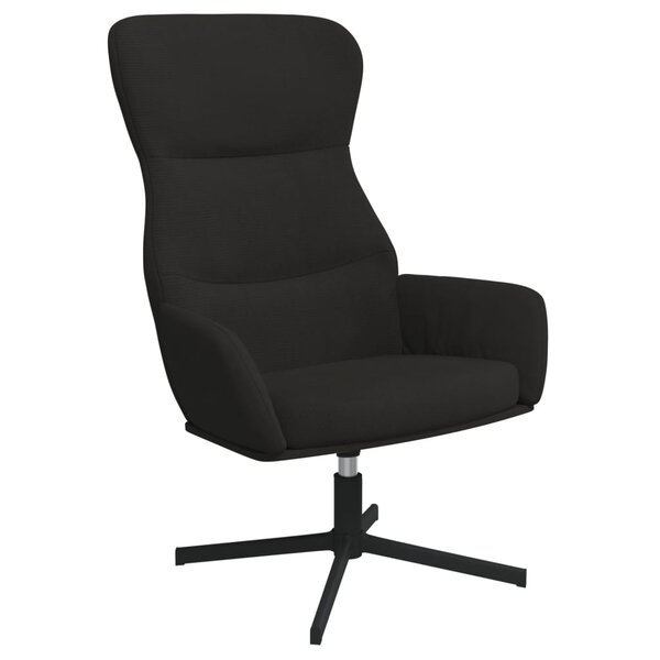 vidaXL Chaise de relaxation Noir Velours