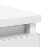 vidaXL Buffet avec tiroir blanc 71x35x65 cm bois d'ingénierie