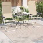 vidaXL Tapis de surface Carré PALMERAS Beige 200 x 200 cm Polyester