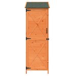 vidaXL Abri de jardin Marron 59 5 x 56 x 176 5 cm Bois d'ingénierie