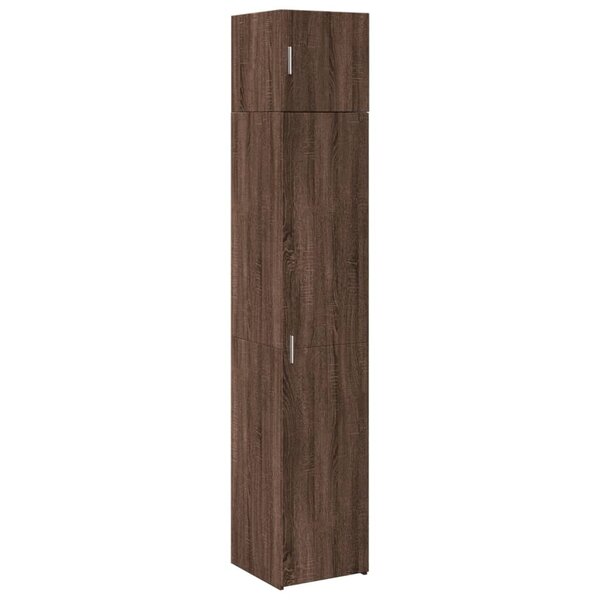 vidaXL Armoire de rangement mince chêne marron 40x42 5x225 cm