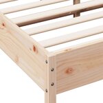 vidaXL Cadre de lit sans matelas 160x200 cm bois massif de pin