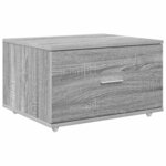 vidaXL Armoire à tiroirs Gris 55 x 45 x 33 5 cm Bois d'ingénierie