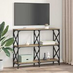 vidaXL Table console Chêne artisanal 100 x 28 x 80 5 cm