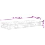 vidaXL Matelas à ressorts ensachés dureté moyenne 90x190 cm