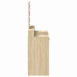 vidaXL Table de Toilette Marron 79 x 41 x 140 cm Bois d'ingénierie