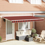 vidaXL Auvent Rétractable Rayure Multicolore 350x200 cm tissu
