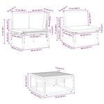 vidaXL Ensemble de canapé de jardin 10 Pièces Anthracite Acier