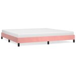vidaXL Cadre de lit sans matelas rose 200x200 cm velours