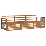 vidaXL Ensemble de canapés d'extérieur 3 pc Naturel