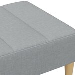 vidaXL Repose-pied gris clair 77x55x31 cm tissu