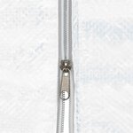 vidaXL Mur de tente de fête 2 pièces 200 x 195 cm Blanc PE et acier