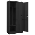 vidaXL Garde-robe Anthracite 80x50x180 cm Acier