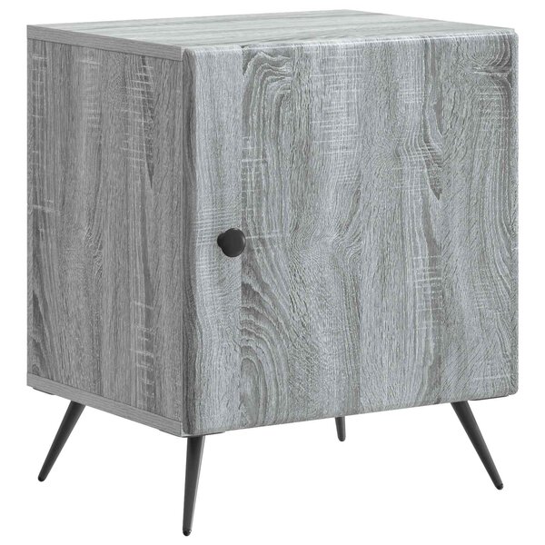 vidaXL Cabinet de chevet Sonoma gris 43 x 34 5 x 50 cm