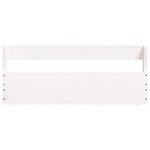 vidaXL Étagères à chaussures murales 2 Pièces Blanc 59x9x23 cm Pin massif