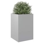 vidaXL Jardinière argenté 52x48x75 cm acier galvanisé