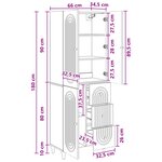 vidaXL Ensemble de Meubles 2 Pièces 66 x 34 5 x 90 cm Bois d'ingénierie
