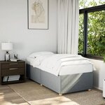 vidaXL Cadre de lit Gris clair 80x200 cm Tissu