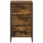 vidaXL Buffet Chêne Fumé 42 x 36 x 75.5 cm Bois d'ingénierie