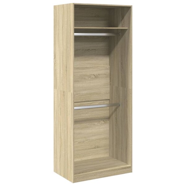 vidaXL Garde-robe chêne sonoma 80x50x200 cm bois d'ingénierie