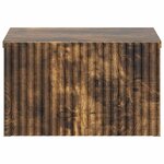 vidaXL Cabinet de chevet mural Chêne fumé 33 x 34 5 x 20 cm
