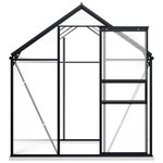 vidaXL Serre avec cadre de base Anthracite Aluminium 3 61 m²