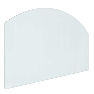 vidaXL Plaque en verre de cheminée Transparent 80 x 50 cm Verre