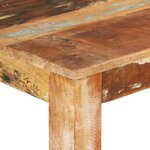 vidaXL Table de salle à manger 110x55x76cm Bois massif de récupération
