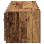 vidaXL Meuble TV mural 2 Pièces Bois Ancien 100 x 35 x 31 cm