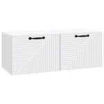 vidaXL Meuble TV mural Blanc 78 5 x 31 x 30 cm Bois d'ingénierie