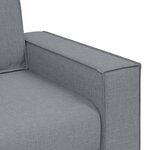vidaXL Canapé Fauteuil Gris Clair 60 cm Tissu