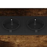 vidaXL Cabinet de chevet Chêne fumé 38 x 30 x 48 cm Bois d'ingénierie