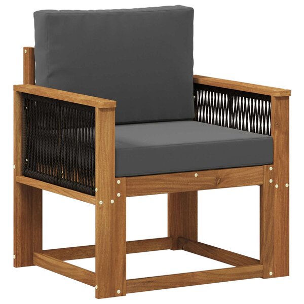 vidaXL Sofa de milieu extérieur Bois d'Acacia Massif Naturel