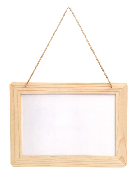 Ardoise en bois tableau blanc à suspendre 25 x 18 5 x 1 cm