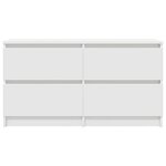 vidaXL Meuble TV blanc 100x35x54 cm bois d'ingénierie
