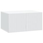 vidaXL Meuble TV mural Blanc 59 5 x 41 x 30 cm Bois d'ingénierie