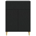 vidaXL Buffet Noir 66 x 34 5 x 90 cm Bois d'ingénierie