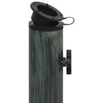vidaXL Socle de parasol Vert 44x44x31 cm Fonte
