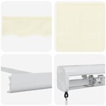 vidaXL Auvent Rétractable Crème 300 x 250 cm Tissu  Métal