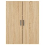 vidaXL Buffet haut Chêne sonoma 69 5x34x180 cm Bois d'ingénierie