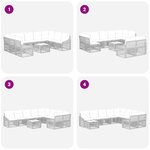 vidaXL Ensemble de canapé de jardin 10 Pièces Beige polyrotin